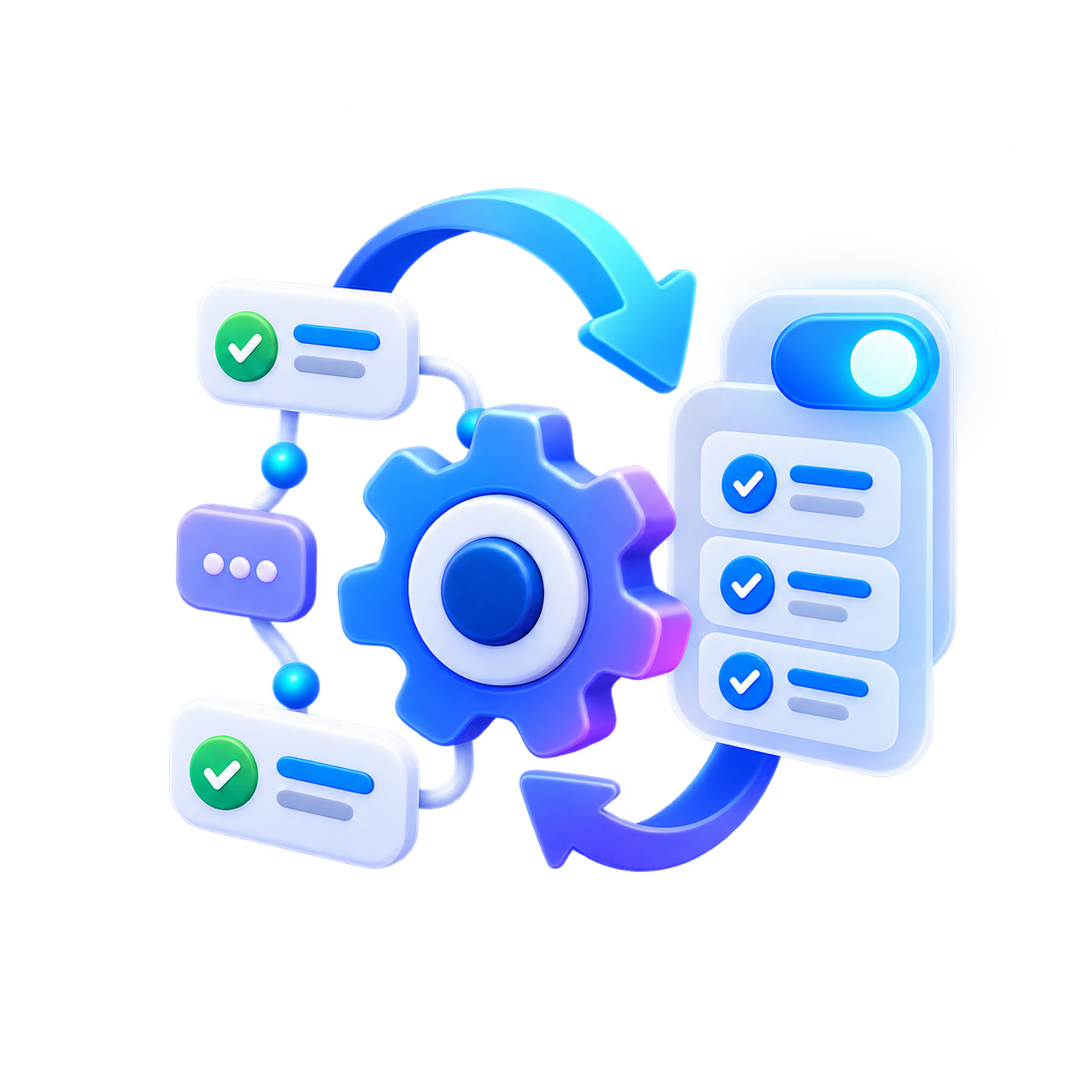 Ilustración de automatización de procesos